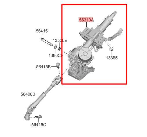 2020-2022 Kia Soul LX 2.0L FWD Steering Column Assembly 56300K0000 OEM - Alshned Auto Parts