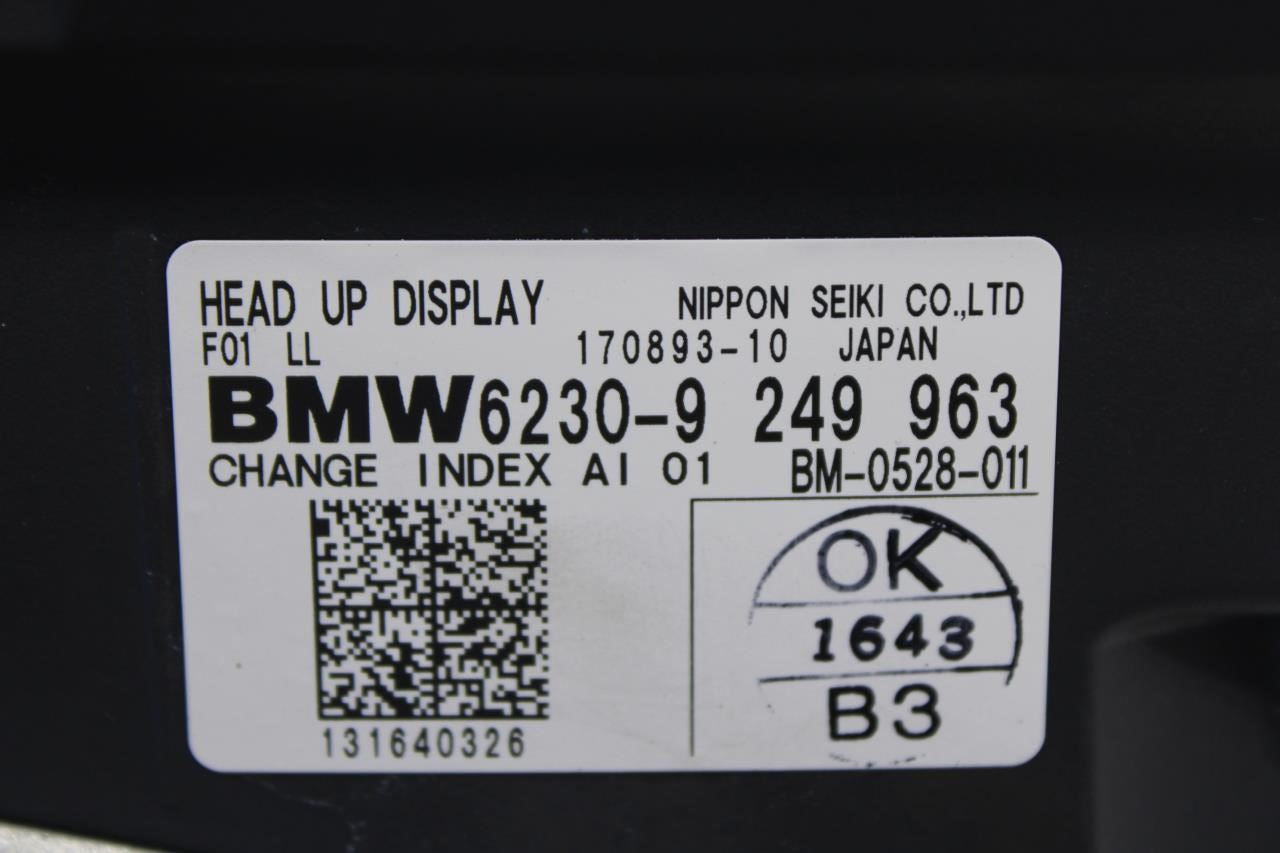 2010-2015 BMW 750i xDrive Dash Instrument Panel Head-Up Display 62-30-9-249-963 - Alshned Auto Parts