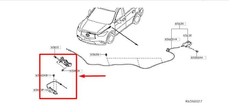 2014-2020 Infiniti QX60 Front Hood Lid Panel Latch Lock Actuator 65601-3JA1A OEM - Alshned Auto Parts