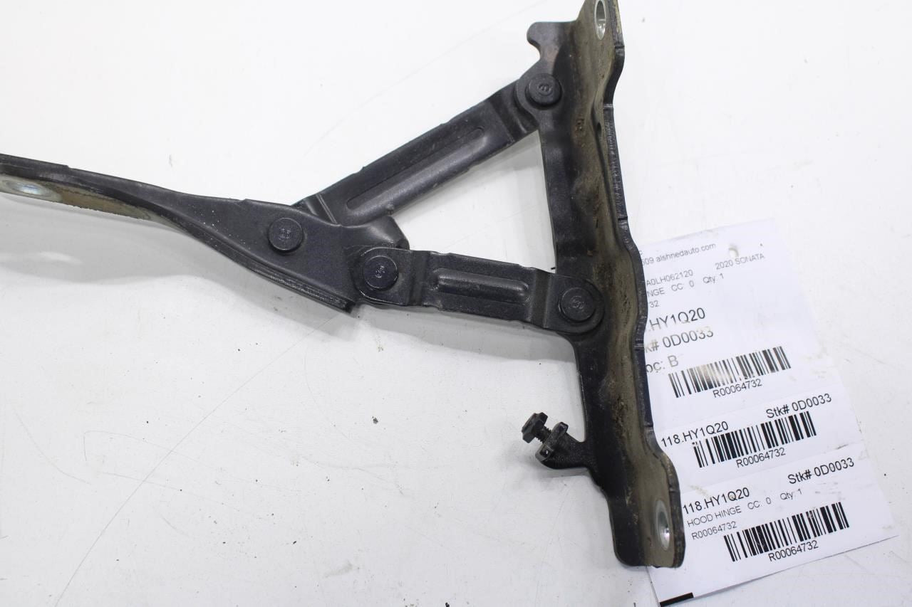 2020-2022 Hyundai Sonata SE Front Right and Left Hood Hinge w/ Lift Cylinder Set - Alshned Auto Parts