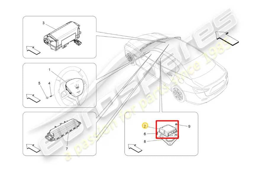 2017 Maserati Ghibli 3.0L Safety SRS Restraint Control Module ECU 670036911 OEM - Alshned Auto Parts