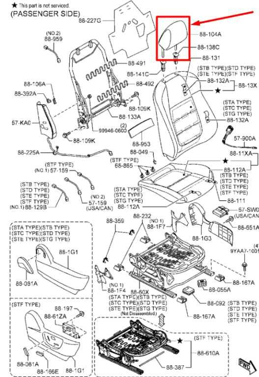 2014-2017 Mazda 6 Front Left or Right Side Seat Headrest GHL2-88-140-02 OEM - Alshned Auto Parts
