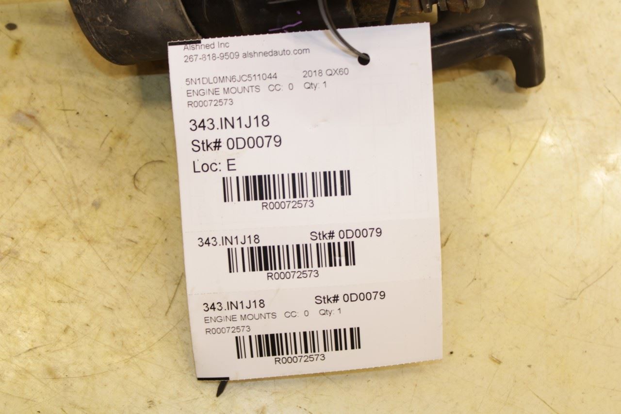 2016-2020 Infiniti QX60 3.5L FWD Rear Engine Mount Insulator 11320-3NT0A OEM - Alshned Auto Parts