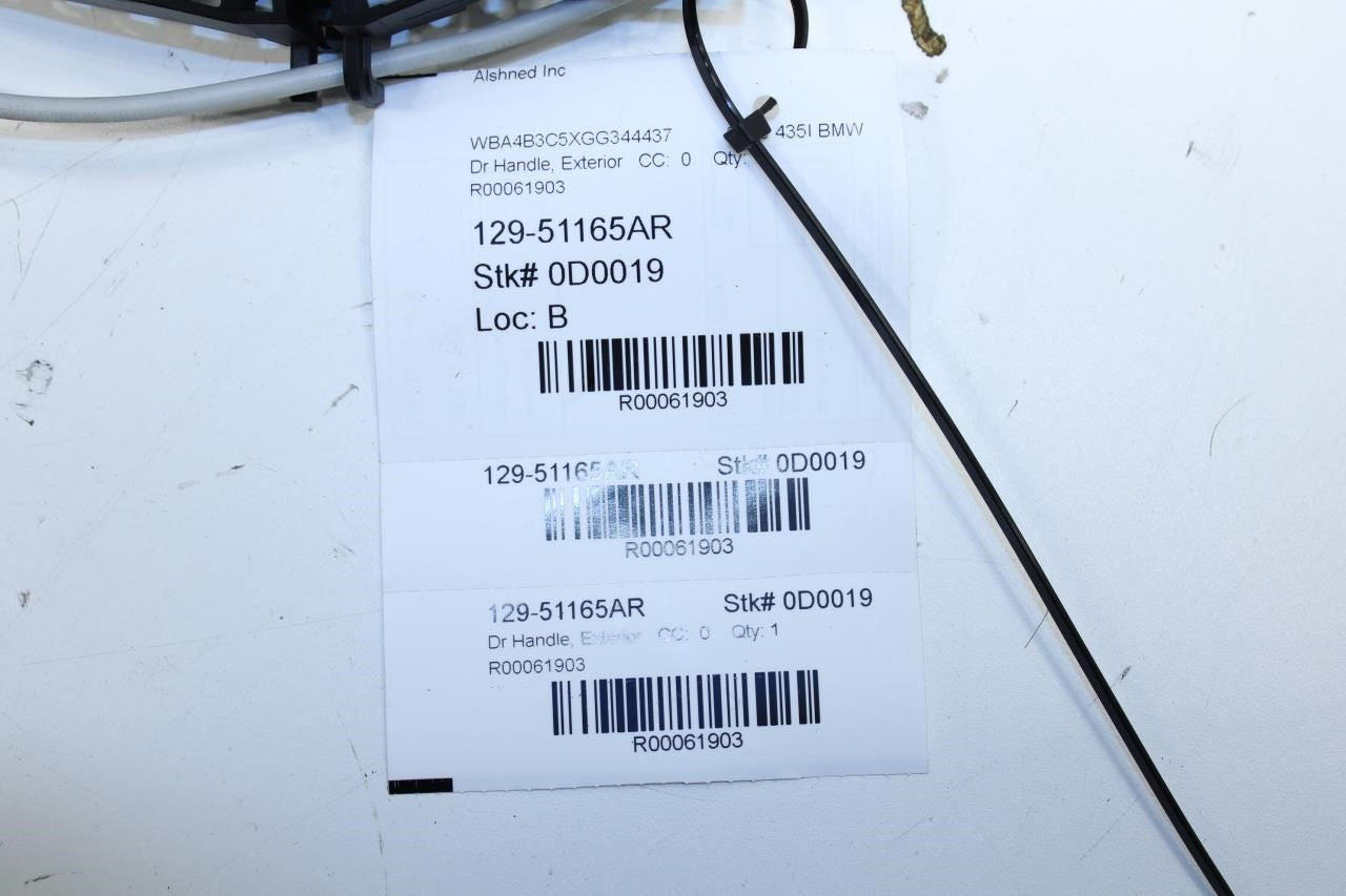15-16 BMW 435i Gran Coupe xDrive Front RH Side Door Exterior Handle 51210445184 - Alshned Auto Parts