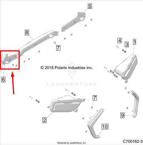 20-23 Polaris RZR XP 1000 Rear Right Passenger Side Tail Light Lamp 2414013 OEM - Alshned Auto Parts