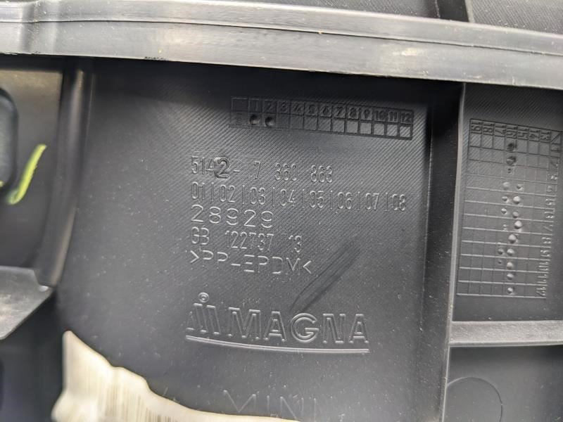 16-20 Mini Cooper Clubman Rear Left Driver Side Door Trim Panel 51427463399 OEM10