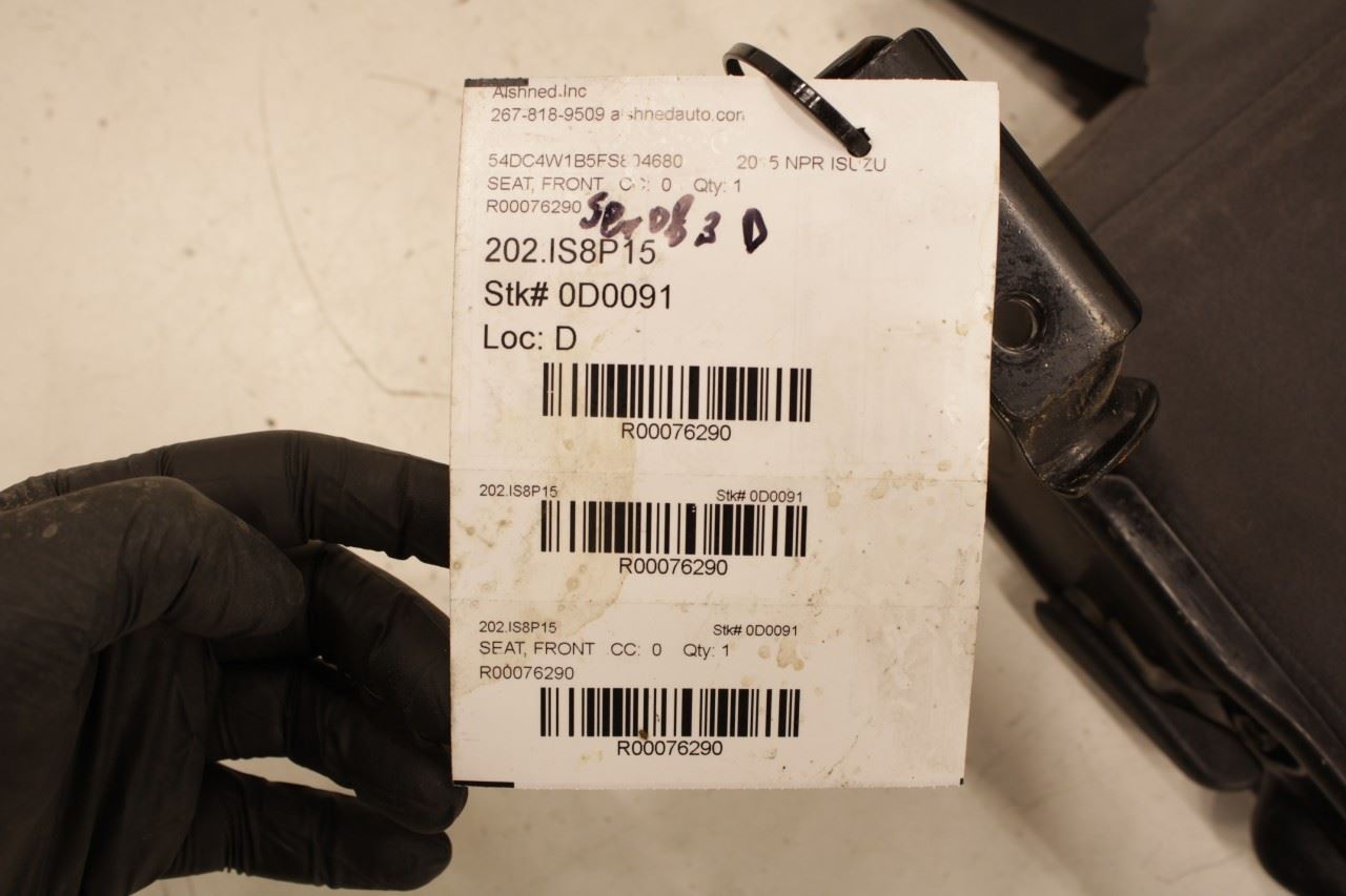 2012-20 Isuzu NPR HD 6.0L Front Passenger Right Side Seat Complete 8-97421-284-0 - Alshned Auto Parts