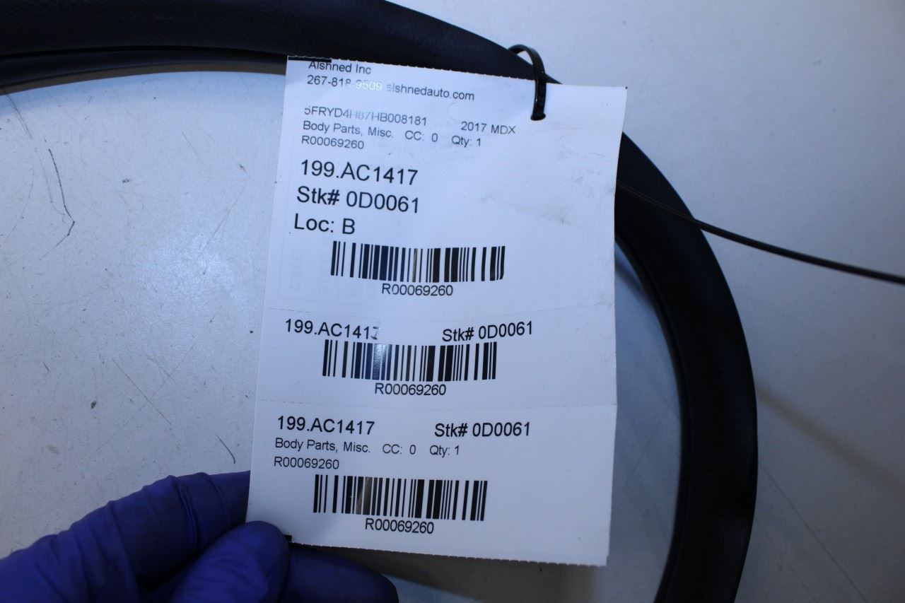 2014-2020 Acura MDX Advance Rear Left Door Weatherstrip On Body 72815-TZ5-A01 - Alshned Auto Parts