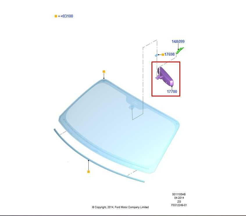2015-2023 Ford Mustang GT Interior Inside Rear View Mirror FU5Z-17700-E OEM - Alshned Auto Parts