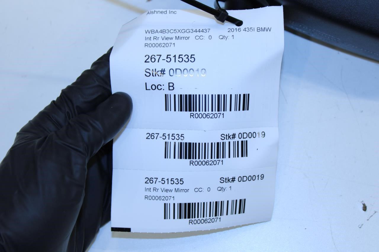 2015-2016 BMW 435I Gran Coupe xDrive Inside Rear View Mirror 51166821263 OEM - Alshned Auto Parts