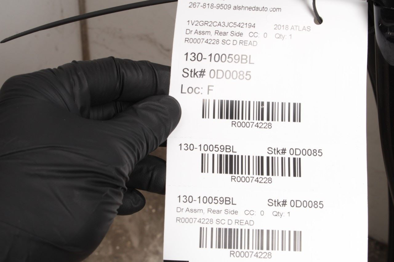 18-22 Volkswagen Atlas S Rear Left Driver Door Shell Panel 3CN833055J OEM *ReaD* - Alshned Auto Parts