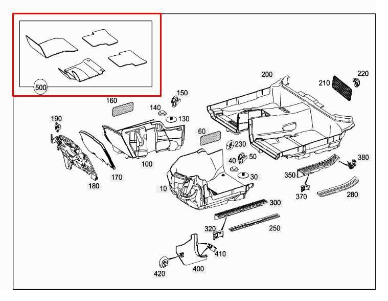 2007-14 Mercedes-Benz C350 Sport Front Rear RH and LH Side Carpet Floor Mats Set - Alshned Auto Parts