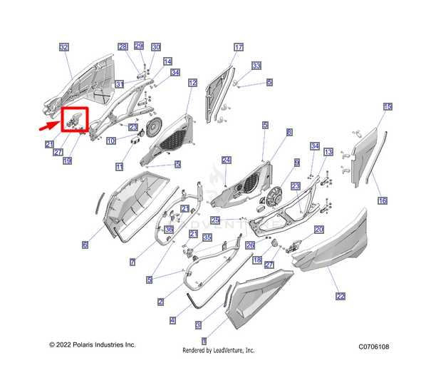 2020-2023 Polaris RZR XP 1000 Right Passenger Side Door Lock Latch 2637287 OEM - Alshned Auto Parts