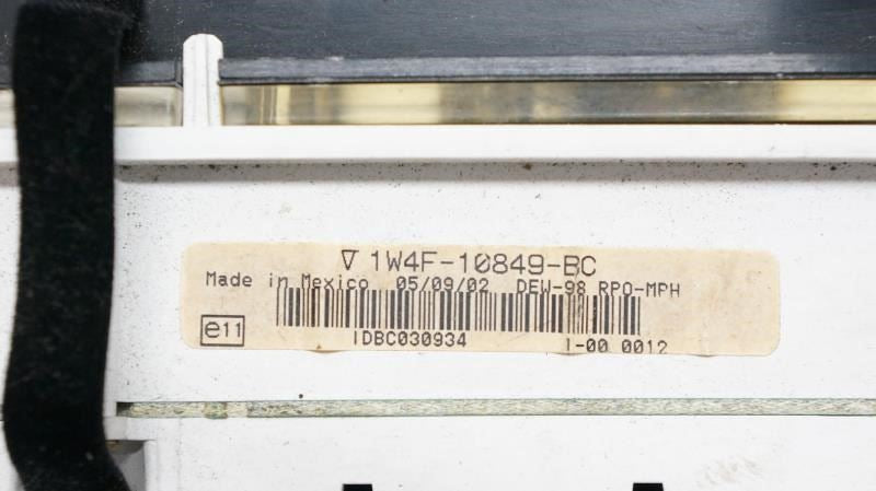 2000-02 Lincoln LS Speed Gauge Instrument Cluster 116K Mileage 1W4F-10849-BC OEM - Alshned Auto Parts