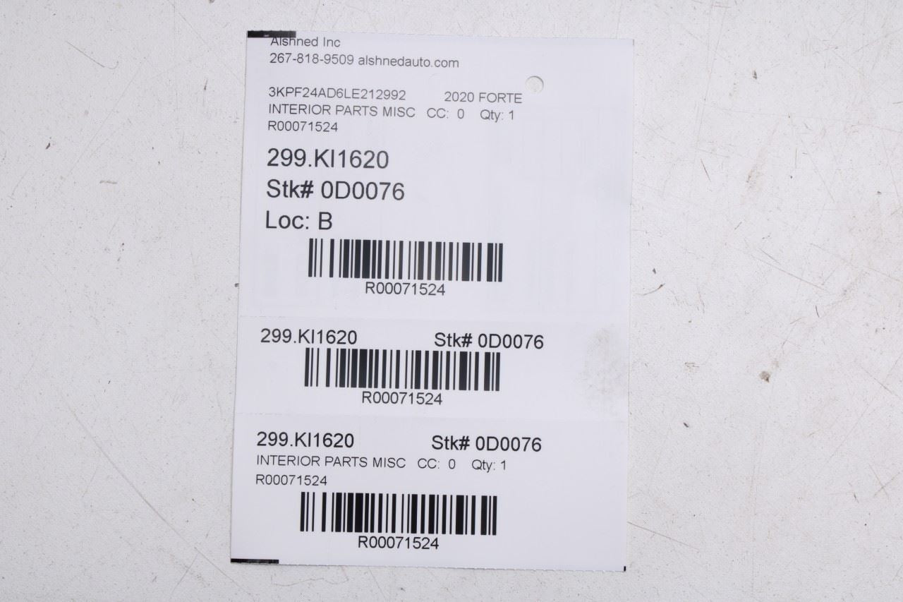 2020-2024 KIA Forte LXS Roof Headliner Grab Grip Handle Set of 3 85342-M7000BGA - Alshned Auto Parts
