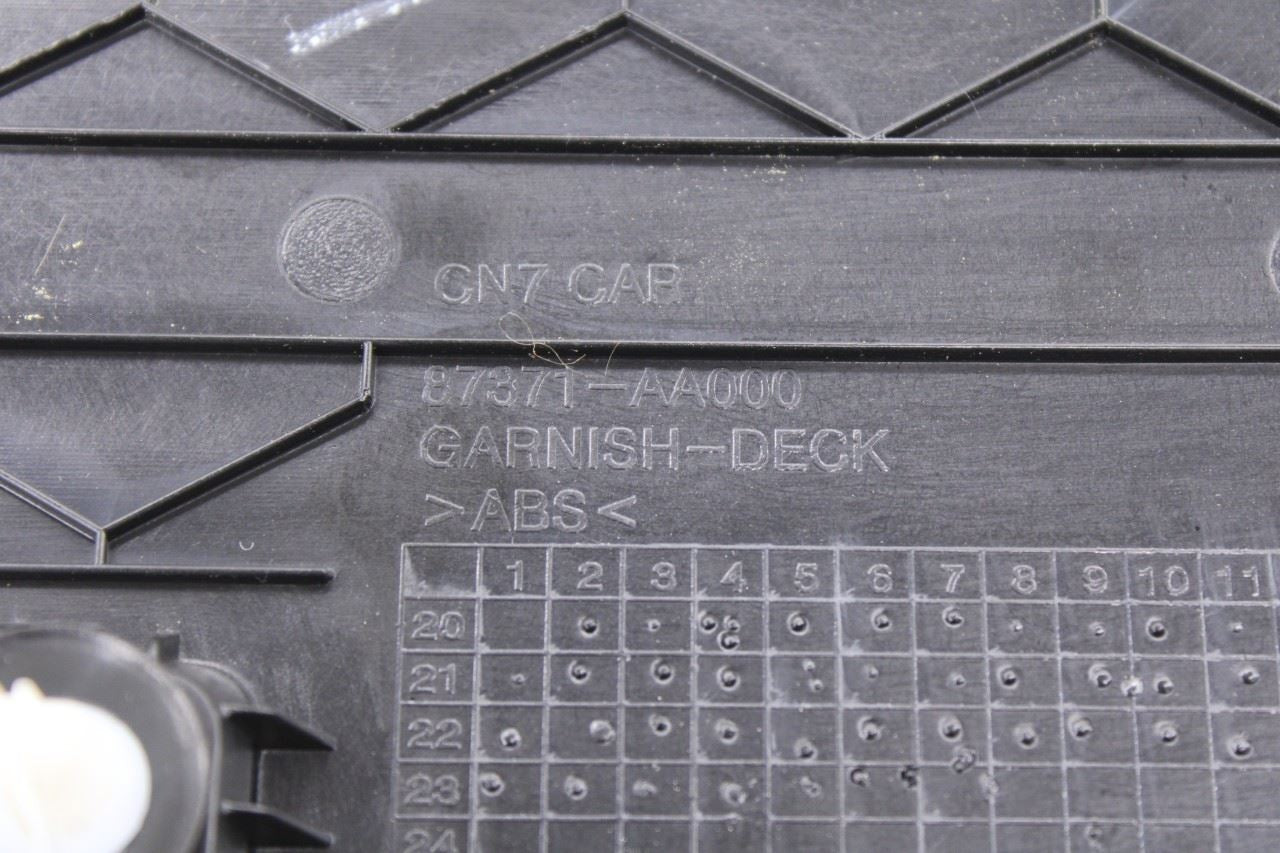 2021-2026 Hyundai Elantra SE Rear Trunk Deck Lid Upper Garnish Trim 87371-AA00011