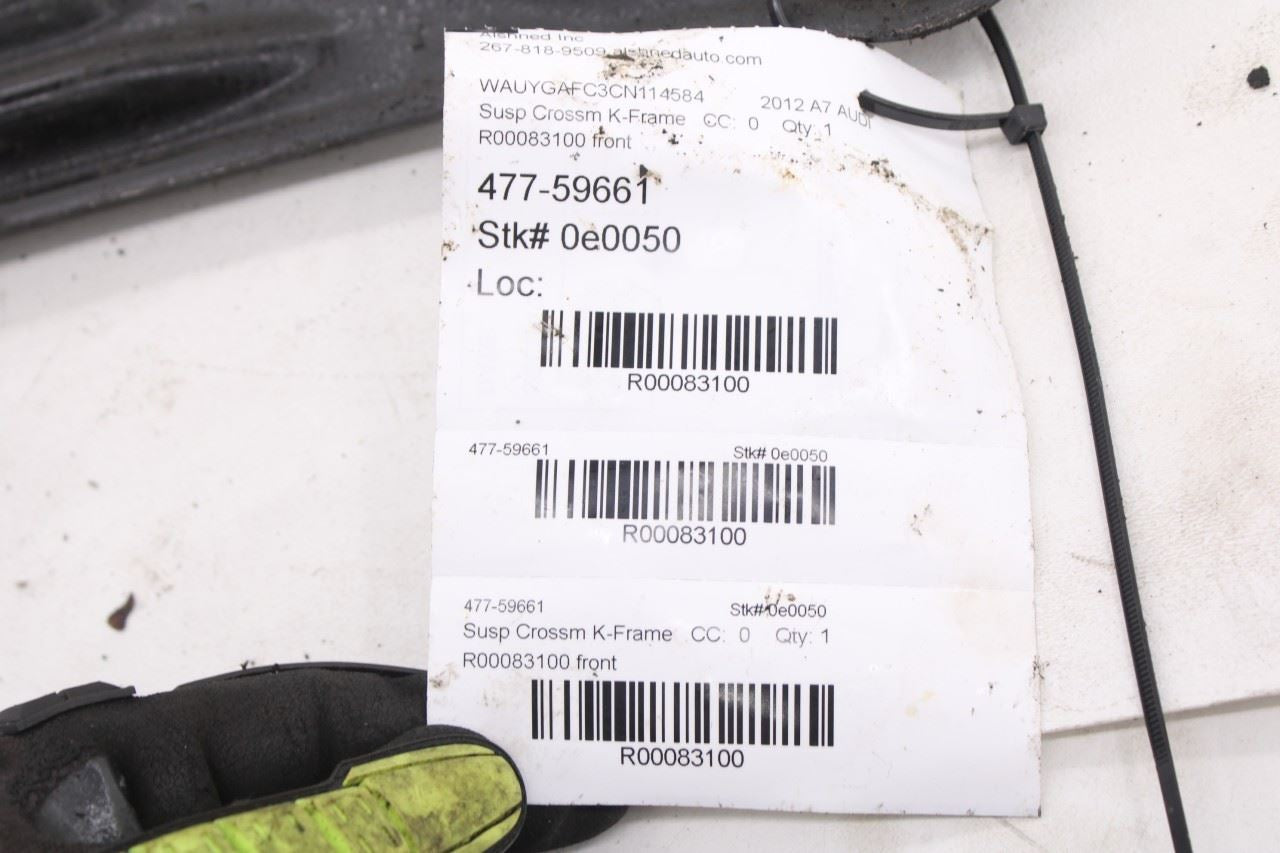 12-18 Audi A7 Premium AWD Front Crossmember Subframe Strut Brace 4H0399345Q OEM11