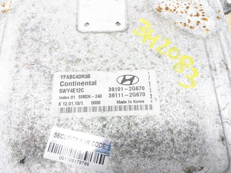 2009-2014 Hyundai Sonata 2.4L Engine Control Module ECU ECM 39111-2G670 OEM - Alshned Auto Parts