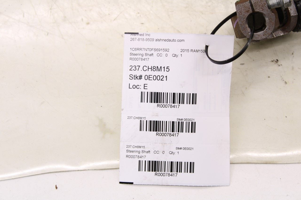 2014-20 Ram 1500 Laramie Crew Cab 5.7L Steering Column Intermediate Upper Shaft - Alshned Auto Parts