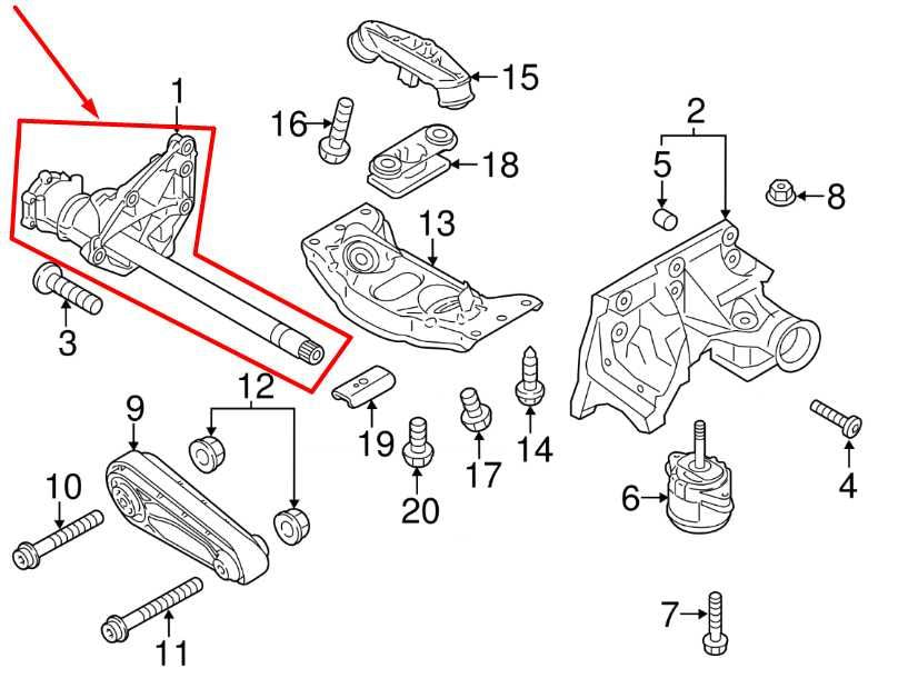 2011-2016 Porsche Panamera 4 3.6L AWD Right Side Engine Carrier Mount Bracket - Alshned Auto Parts