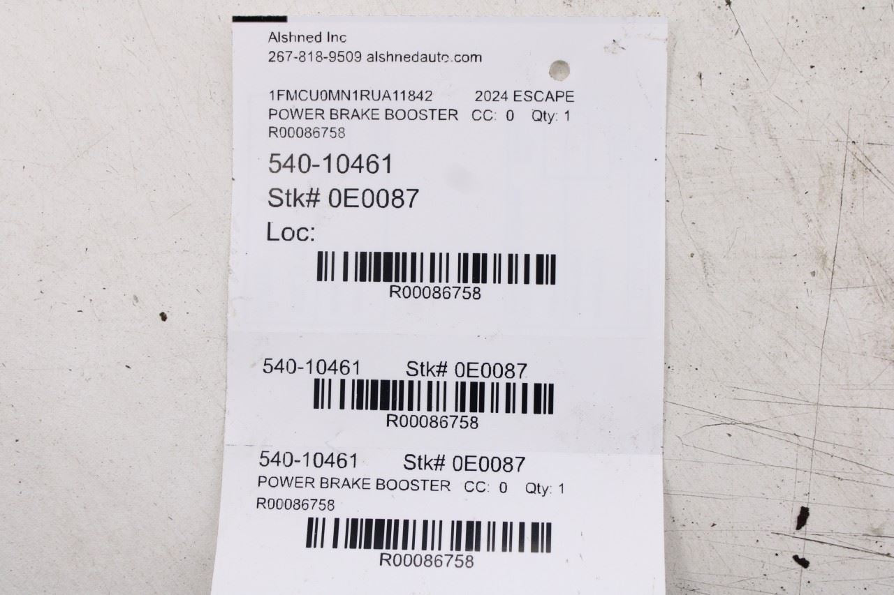 2023-2024 Ford Escape ST 1.5L Electric Power Brake Booster Assembly PZ1Z-2005-M - Alshned Auto Parts