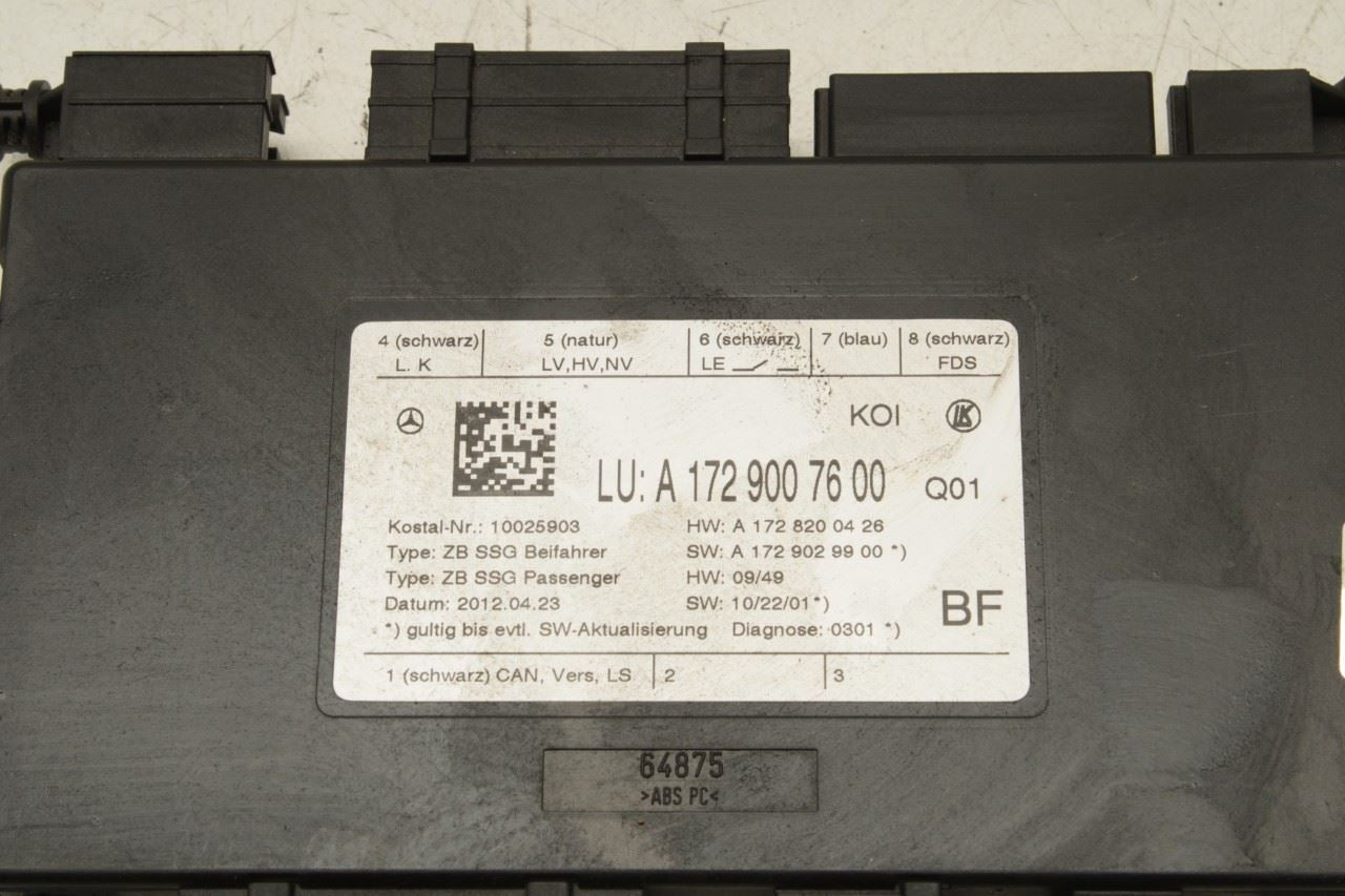 2006-2016 Mercedes-Benz E350 Sport 4MATIC Front Right Side Seat Control Module - Alshned Auto Parts
