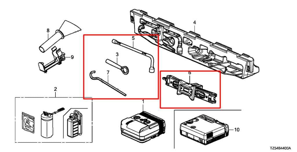 14-26 Acura MDX w/ Technology Pkg 3.5L Lift Jack and Tool Kit 89310-TZ5-A01 OEM - Alshned Auto Parts