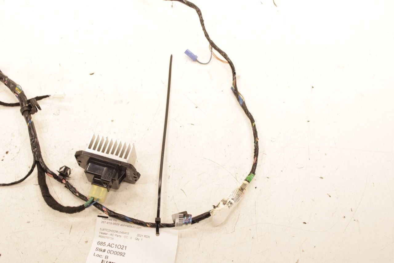 19-21 Acura RDX HVAC Blend Door Actuator Motor Set 4 w Resistor and Wire Harness - Alshned Auto Parts