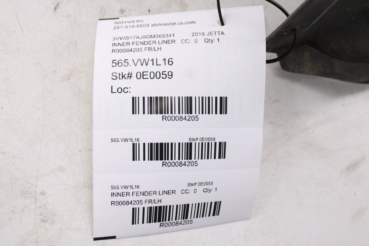 2015-2018 Volkswagen Jetta Sport Front Left Side Wheelhouse Liner Splash Shield - Alshned Auto Parts