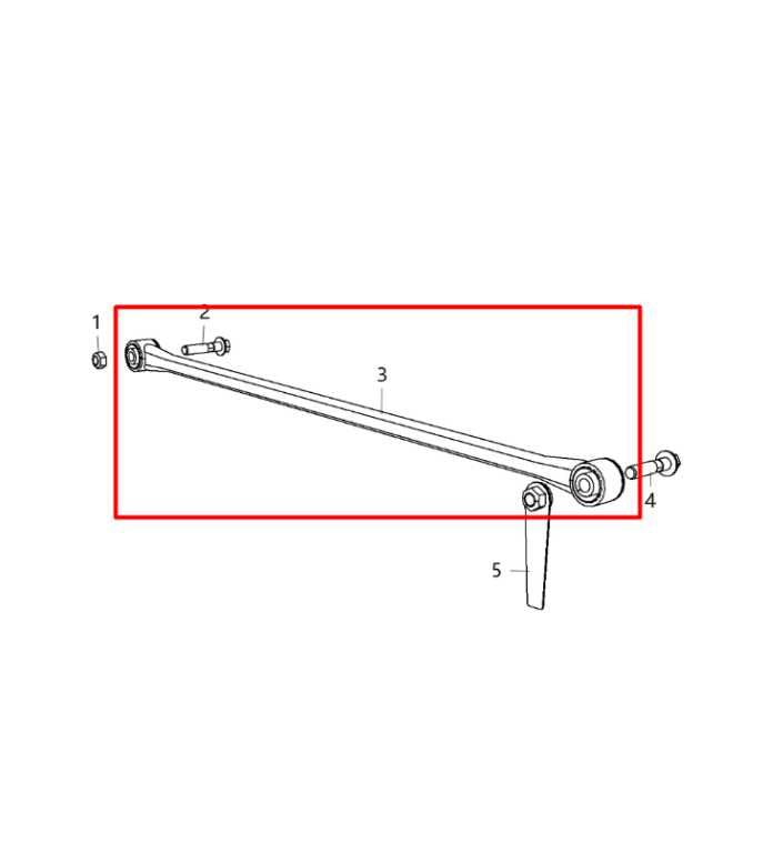 2014-23 Ram 2500 Tradesman Crew Cab 2WD Rear Suspension Track Bar Arm 4877153AB - Alshned Auto Parts