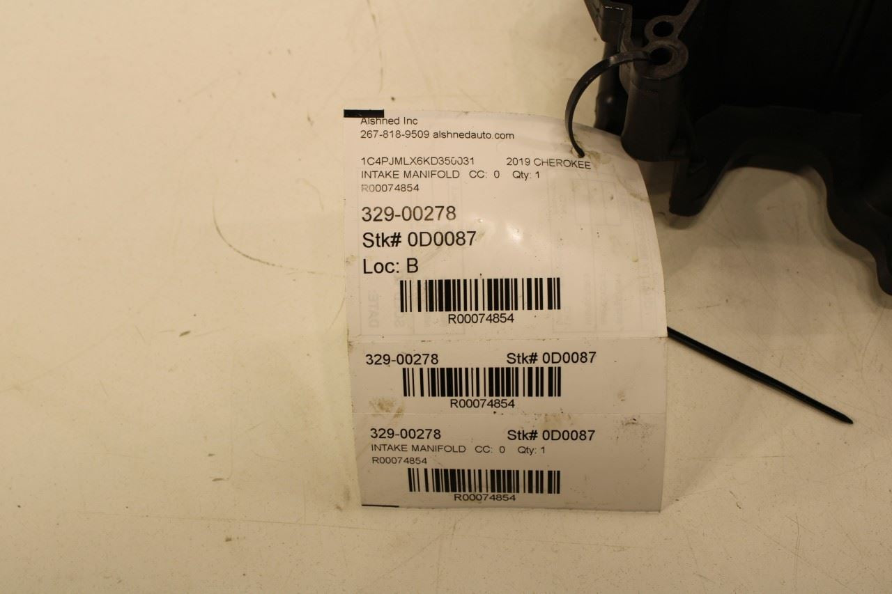 2014-2022 Jeep Cherokee Latitude 3.2L Engine Lower Intake Manifold w/ Fuel Rail - Alshned Auto Parts