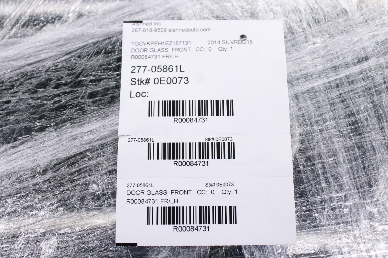 2014-2019 Chevrolet Silverado 1500 Work Truck 2WT Front Left Door Glass 209791149