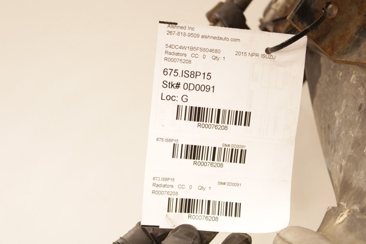 2012-2015 ISUZU NPR HD 6.0L Engine Cooling Radiator 8-97311-558-2 OEM - Alshned Auto Parts