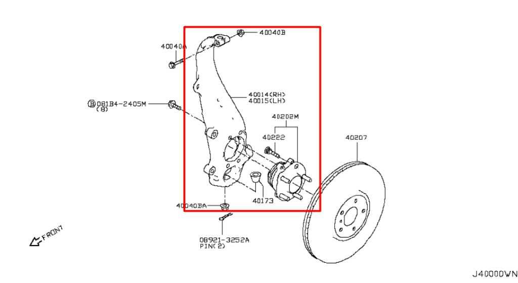 2014-2024 Infiniti Q50 Premium Front Right Side Spindle Knuckle Hub 40014-4GA0A - Alshned Auto Parts