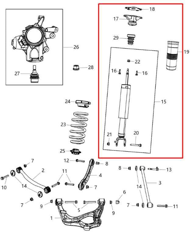 2011-15 Jeep Grand Cherokee Limited 4WD Rear RH LH Side Shock Strut Absorber Set1