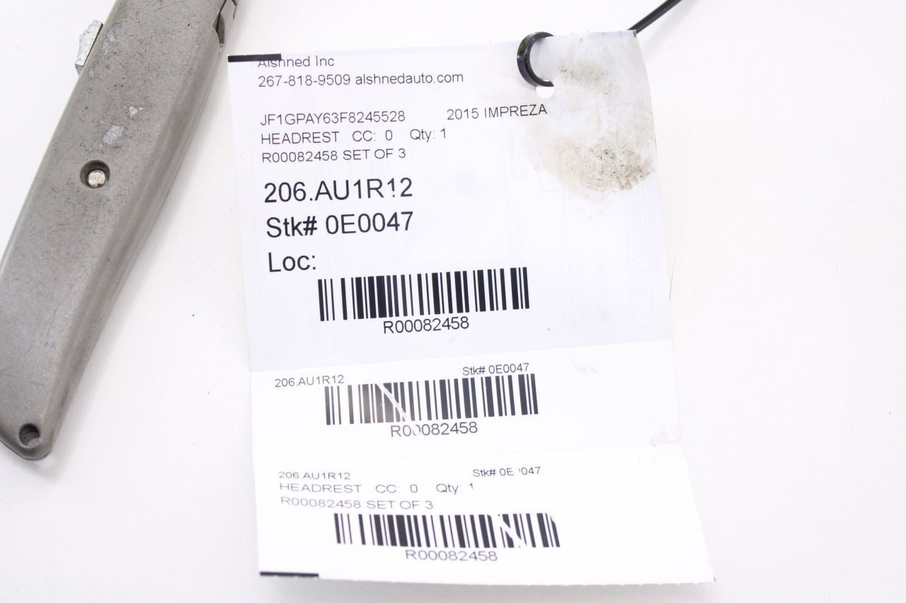 2012-16 Subaru Impreza Sport Premium Rear RH LH and Center 2nd Row Seat Headrest23