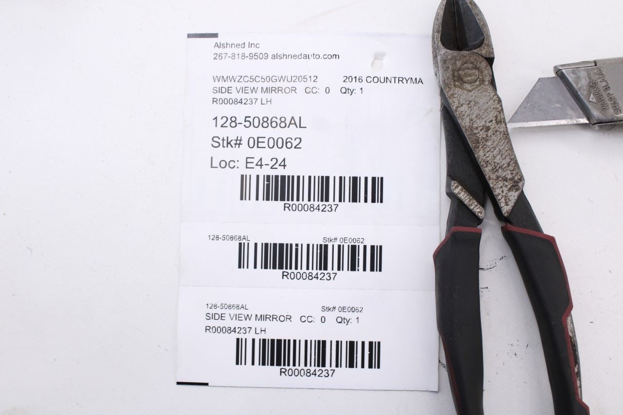2011-16 Mini Countryman Cooper S Left Side Rear View Mirror 51-16-9-805-059 OEM11