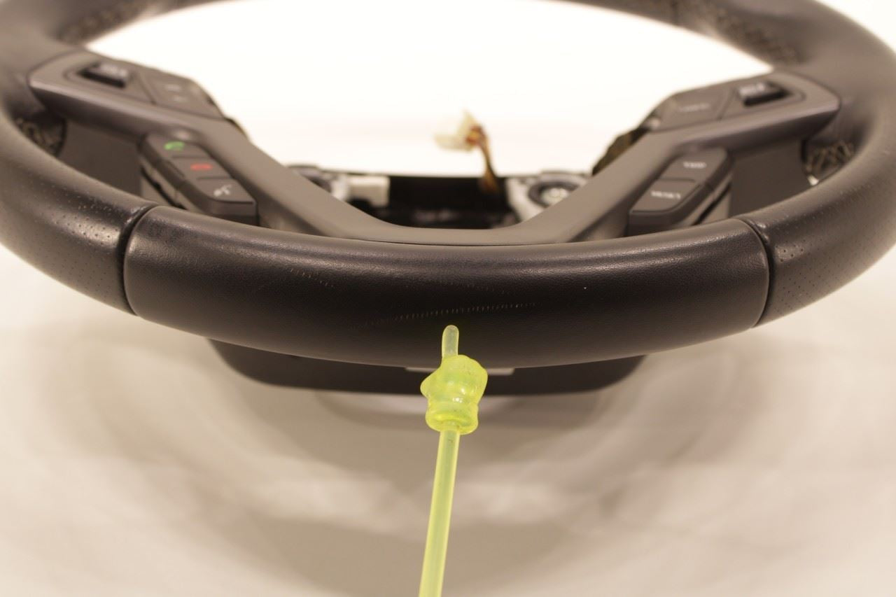 15-17 Hyundai Veloster Turbo 1.6L FWD Steering Wheel Leather w/ Control Buttons - Alshned Auto Parts