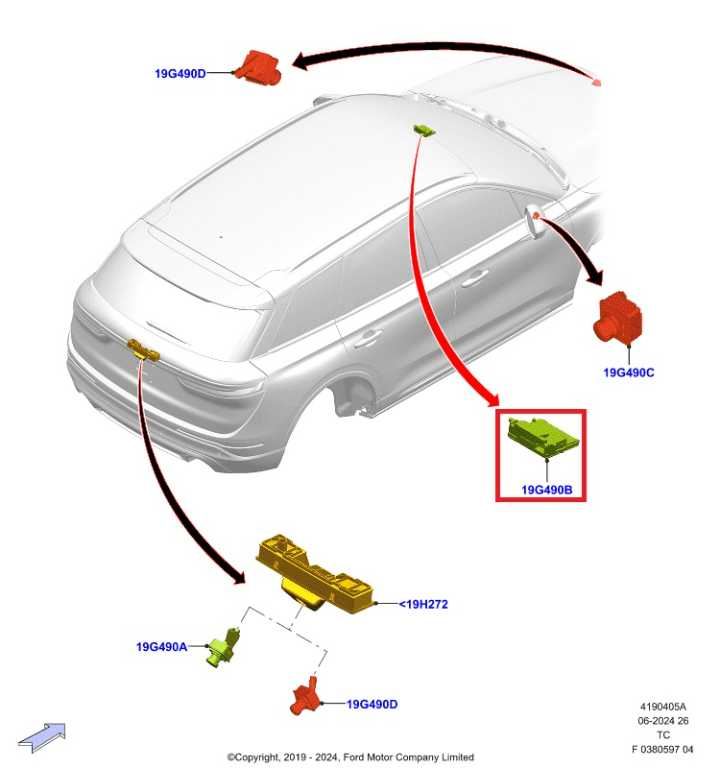 23-26 Ford Escape ST Front Upper Windshield Lane Keep Assist Camera ML3Z19H406B - Alshned Auto Parts