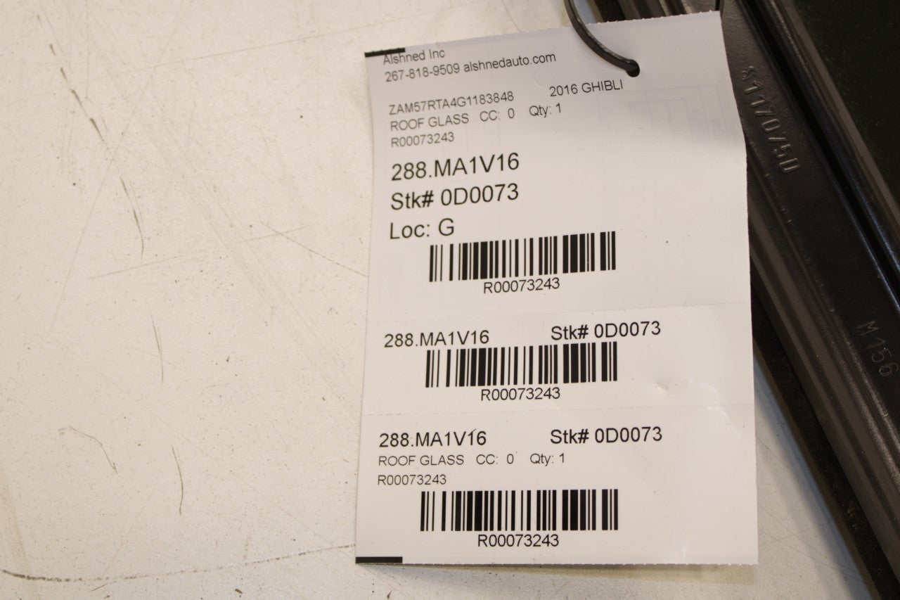 2014-2020 Maserati Ghibli S Q4 Roof Sunroof Window Glass 673009009 OEM - Alshned Auto Parts