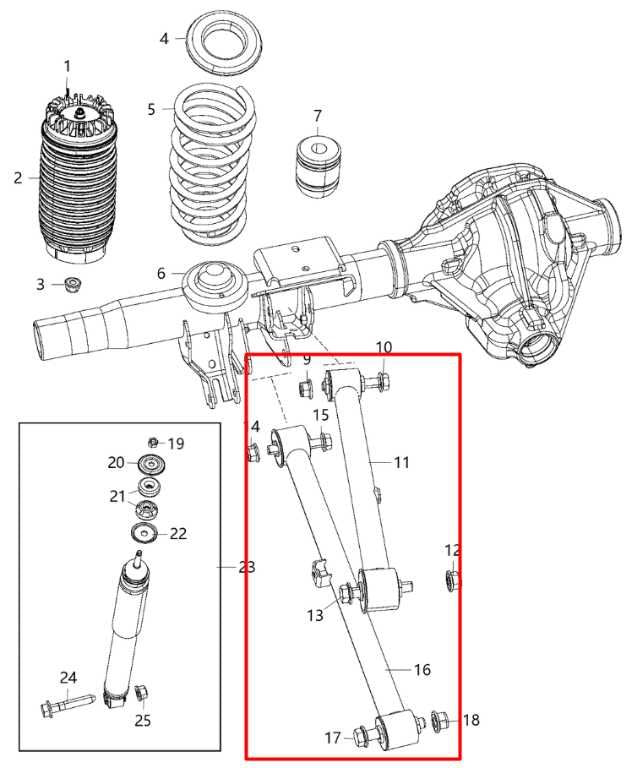 14-18 Ram 2500 Tradesman Crew Cab 2WD Rear Suspension Left Side Control Arm Set - Alshned Auto Parts