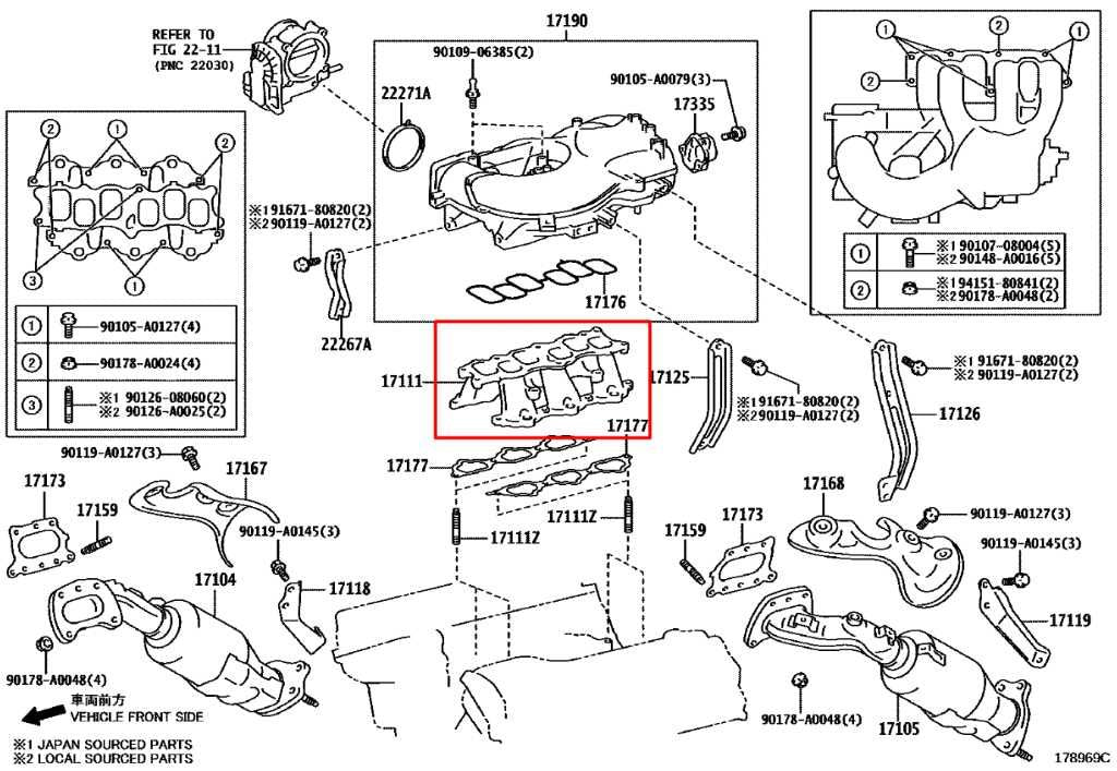 2016-23 Toyota Tacoma SR5 Double Cab 3.5L 4WD Engine Motor Intake Lower Manifold1