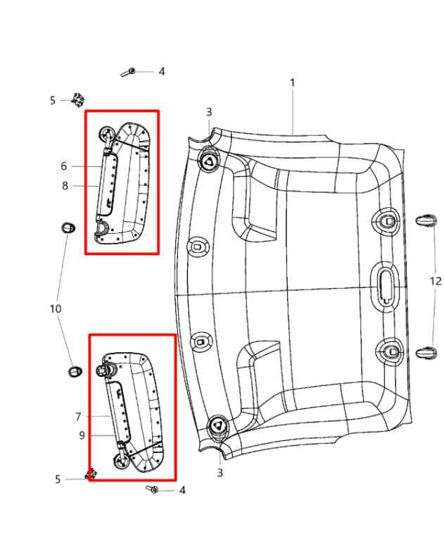 13-20 Ram 1500 Laramie Front RH and LH Side Sun Visor Set w/ Illuminated Mirror - Alshned Auto Parts