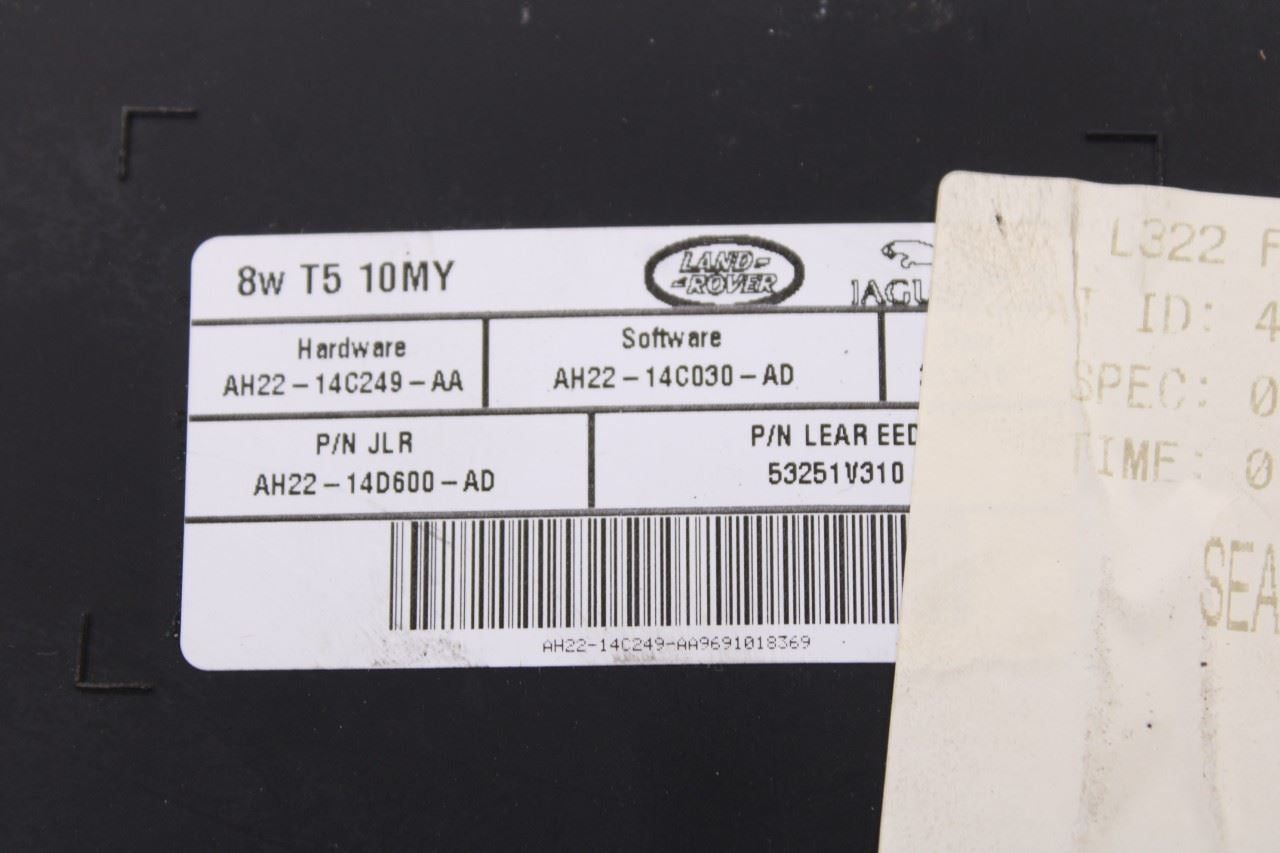 2010-2012 Land Rover Range Rover HSE Front Left Side Seat Memory Control Module - Alshned Auto Parts
