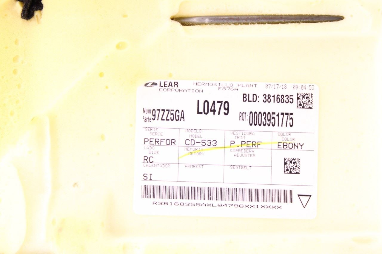 17-19 Lincoln MKZ Reserve Rear 2nd Row Seat Lower Cushion Bottom DP5Z-5463840-B - Alshned Auto Parts