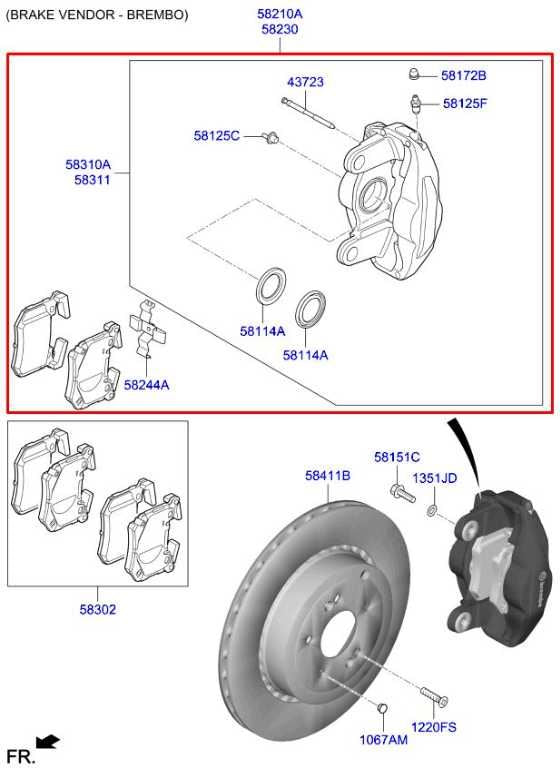 2018-2023 KIA Stinger GT2 AWD Rear Right and Left Side Brembo Brake Disc Caliper - Alshned Auto Parts