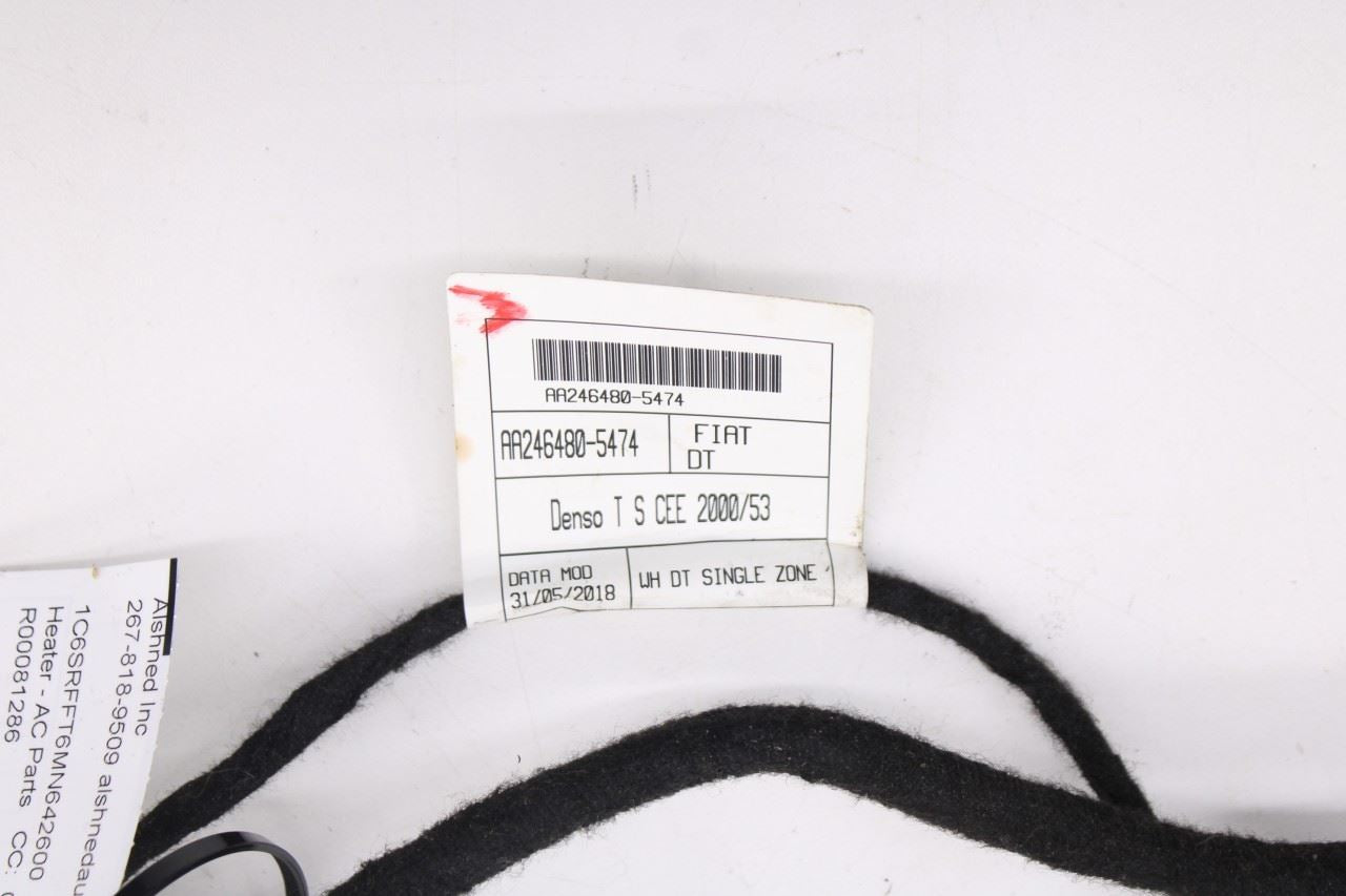 2019-2024 Ram 1500 Big Horn HVAC System Wire Harness with Blend Door Actuators - Alshned Auto Parts