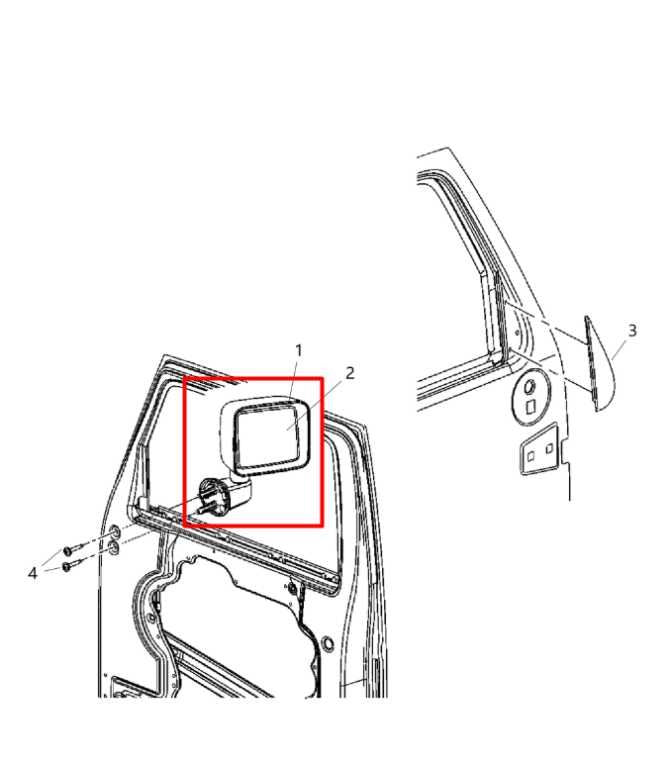 2011-13 Jeep Wrangler Unlimited Sport 3.6L Passenger Right Side Rear View Mirror - Alshned Auto Parts