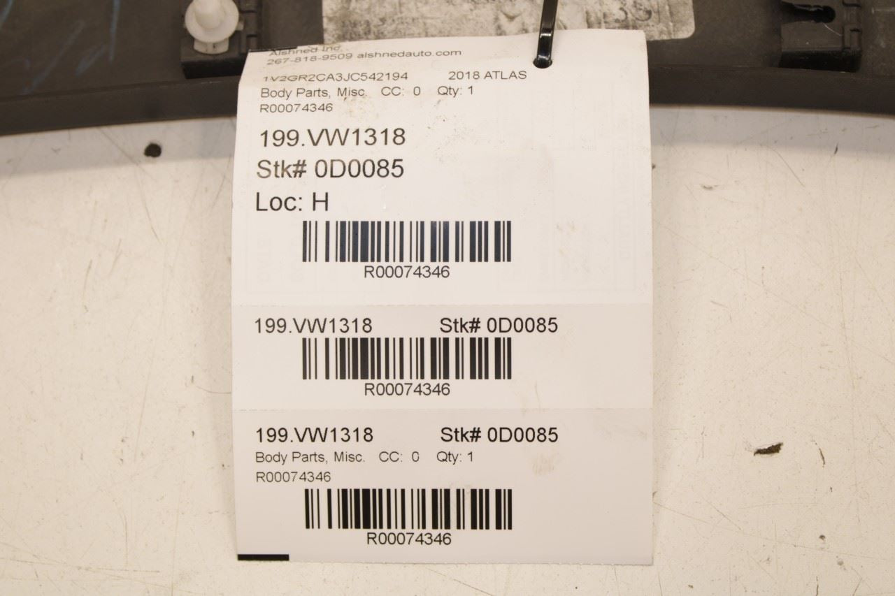 2018-20 Volkswagen Atlas S Rear Left Driver Side Wheel Opening Molding 3CN853817 - Alshned Auto Parts