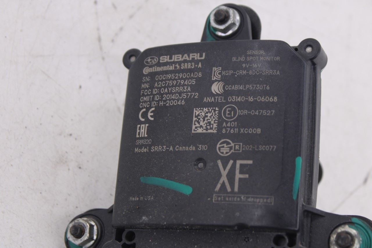17-19 Subaru Impreza 2.0I Limited RR LH Blind Spot Detection Radar Sensor Module8
